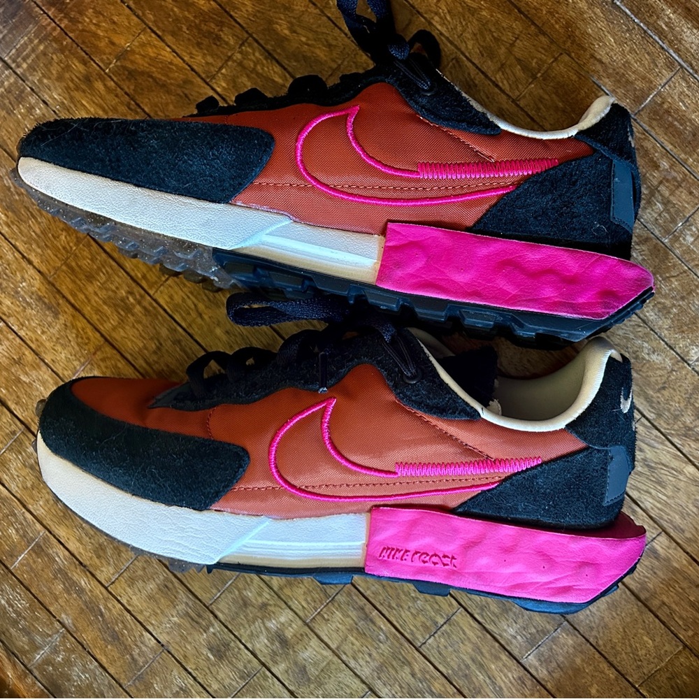 Nike Fontanka Waffle Sneakers in Burnt Sunrise Pink Prime